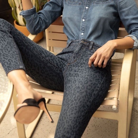 Joe's Jeans Denim - JOE’S JEANS MILLA CHEETAH SLIM STRAIGHT LEG JEANS